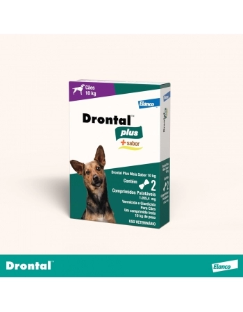 DRONTAL TASTY 10 KG 2 CP (CÃES ATÉ 10KG)