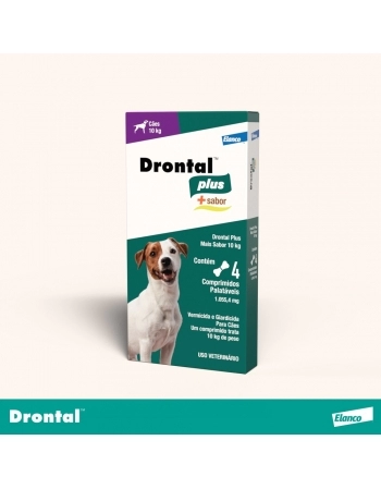 DRONTAL TASTY 10 KG 4 CP (CÃES ATÉ 10KG)
