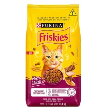 FRISKIES MIX CARNE CASTRADOS 10,1KG BR