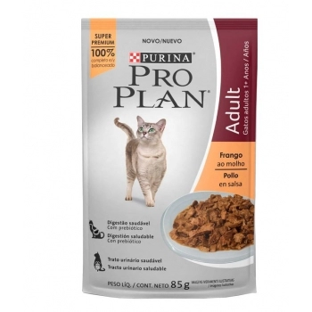 PRO PLAN GATOS ADULTO FRANGO 15X85G BR
