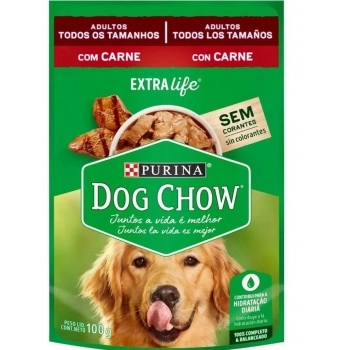 DOG CHOW ADLT TDTM CARNE 15X100G BR