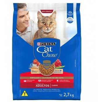 CAT CHOW PS ADULTOS CARNE 5X2,7KG BR