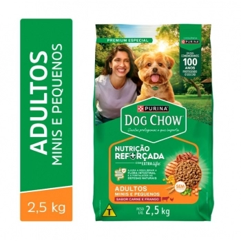 DOGCHOW EXTRALIFE ADLT MINPEQ CAR FR ARZ 2,5KG BR